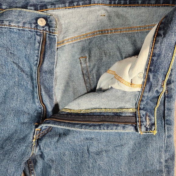 Levi's 550 Jeans Men's 46X30 Straight Relaxed Denim Blue Pre-Owned - Picture 6 of 16